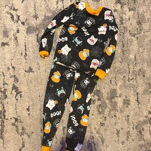 Squishmallows Black and Orange Kids Pajama Set